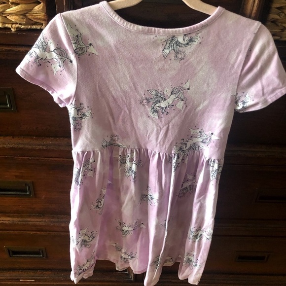 Wonder Nation pink unicorn dress with pockets in size S (6-6x) - Picture 2 of 5